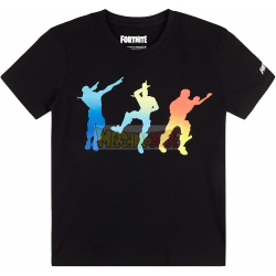 Camiseta niño Fortnite dancing negra 10 años 140cm