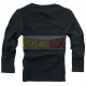 Camiseta niño manga larga Minecraft negra 8 años 128cm