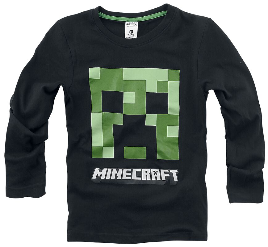 Minecraft Camiseta de Mangas largas para niño 