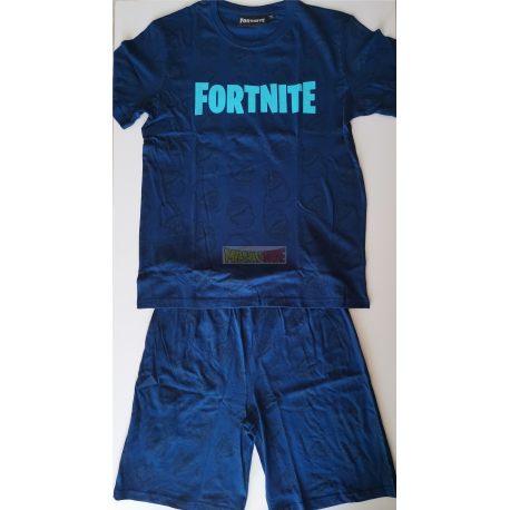 Pijama manga corta niño Fortnite azul 10 años - 140cm