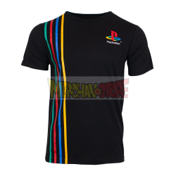 Camiseta adulto PlayStation - Rayas Talla L