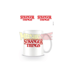 Taza cerámica Stranger Things - Logo blanca 325ml