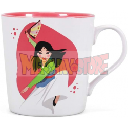 Taza cerámica Mulan - Part warrior part princess 330ml