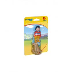 Playmobil 1.2.3 - 9256 Hombre con perro