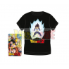 Camiseta adulto Dragon Ball Z - Vegeta negra Talla XL