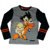 Camiseta niño manga larga Dragon Ball - Goku y Krilin gris 8 años 128cm