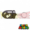 Llavero de goma Nintendo Super Mario - Bullet Bill 7cm