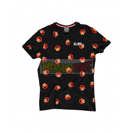 Camiseta adulto Barrio Sésamo - Elmo Talla M