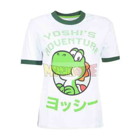 Camiseta adulto para chica Nintendo - Super Mario Yoshi Adventure Talla S