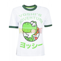 Camiseta adulto para chica Nintendo - Super Mario Yoshi Adventure Talla M