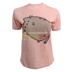 Camiseta adulto para chica Pusheen rosa Talla L