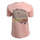Camiseta adulto para chica Pusheen rosa Talla S