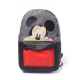 Mochila Mickey Mouse gris - negra y roja 45x35x20cm