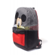 Mochila Mickey Mouse gris - negra y roja 45x35x20cm