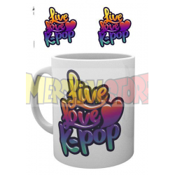Taza cerámica K-Pop Live Love 300ml