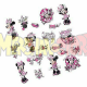 Vinilos adhesivos para pared Disney - Minnie Fashion victim con gemas