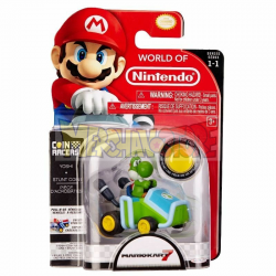 Figura Nintendo - Super Mario Yoshi Racer 7cm con moneda
