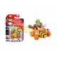 Figura Nintendo - Super Mario Racer Luigi 7cm con moneda