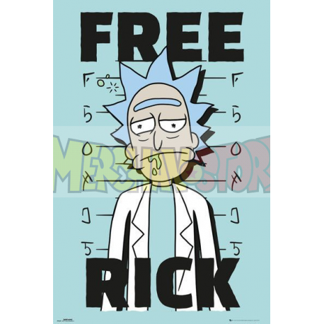 Póster Rick and Morty - Free Rick 61x91.50cm