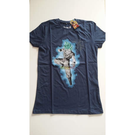 Camiseta adulto Dragon Ball Z - Super Saiyan Goku azul Talla S