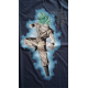 Camiseta adulto Dragon Ball Z - Super Saiyan Goku azul Talla S