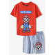 Pijama manga corta niño Super Mario 4 años - 104cm rojo - gris