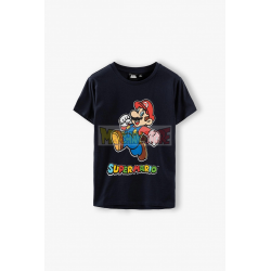 Camiseta niño Super Mario 8 años 128cm azul marino