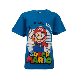 Camiseta niño Super Mario - It's-a me 6 años 116cm azul
