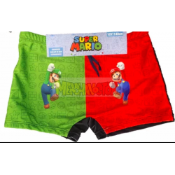 Bañador boxer niño Super Mario - Mario y Luigi 10 años 140cm