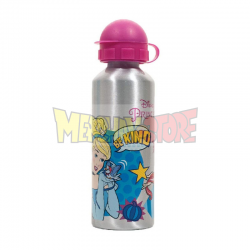 Botellín de aluminio Princesas Disney - Cenicienta y Ariel 520ml