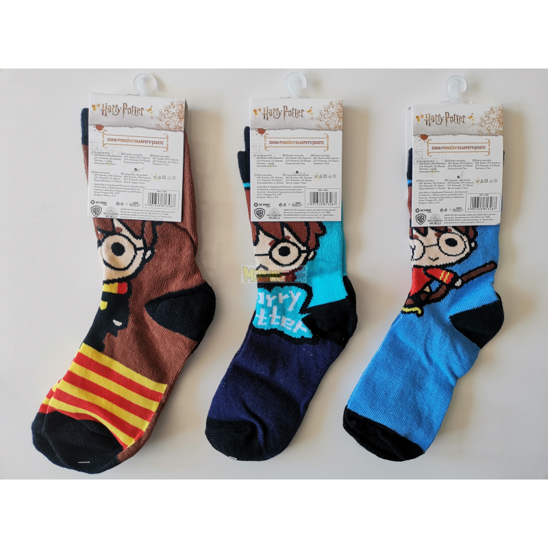 Pack de tres calcetines niño Harry Potter Talla 35-38