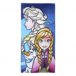 Toalla de algodón Disney - Frozen - Elsa, Anna y Olaf