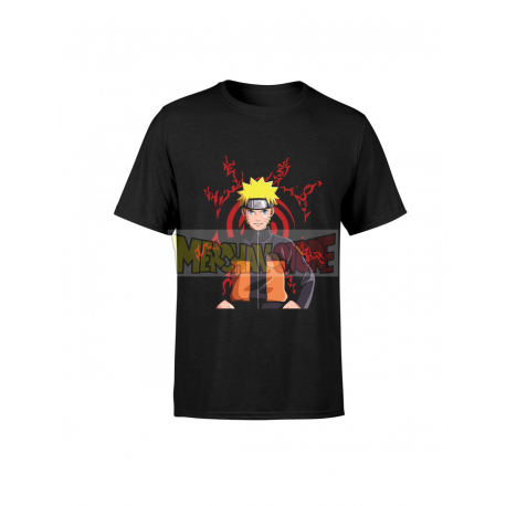 Camiseta infantil Naruto negra 8 años 128cm