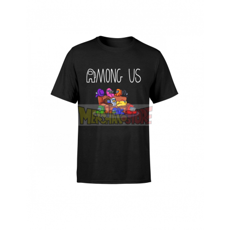 Camiseta infantil Among Us negra