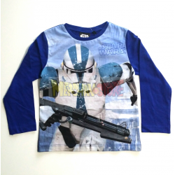 Camiseta niño manga larga Star Wars - Stormtrooper 4 años 104cm azul