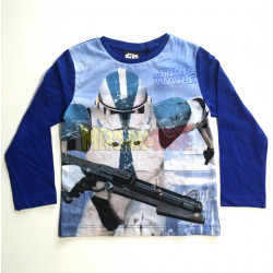 Camiseta niño manga larga Star Wars - Stormtrooper 8 años 128cm azul