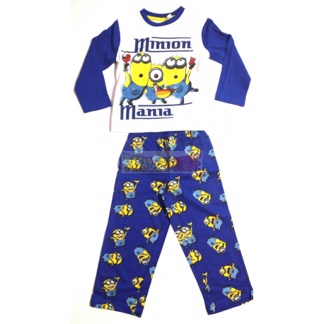 Pijama manga larga niño Minions - Minion manía 8 años 128cm azul