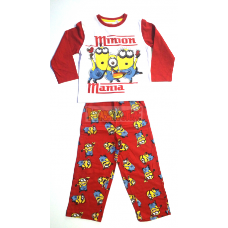Pijama manga larga niño Minions - Minion manía 3 años 98cm rojo