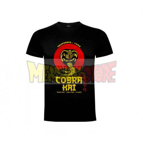 Camiseta adulto Cobra Kai Talla S negra