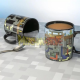 Taza cerámica termocolora Minecraft XL 550ml