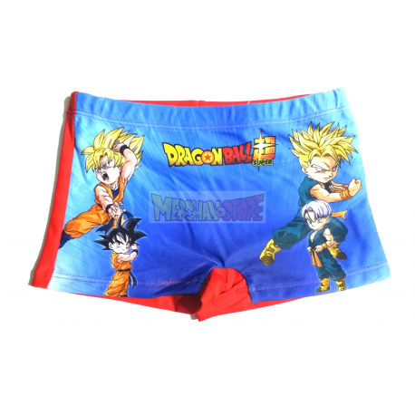 Bañador boxer niño Dragon Ball azul - rojo 4 años 104cm