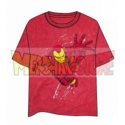 Camiseta manga corta Iron Man roja Talla S