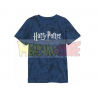 Camiseta infantil Harry Potter azul con logo plaetado 10 años 140cm