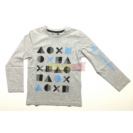 Camiseta niño manga larga Sony PlayStation gris 10 años 140cm
