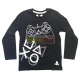Camiseta niño manga larga Sony PlayStation negra 12 años 152cm