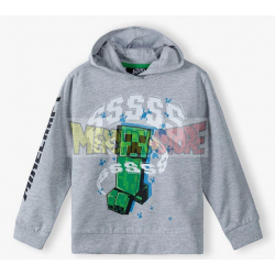 Sudadera niño Minecraft gris 6 años 116cm