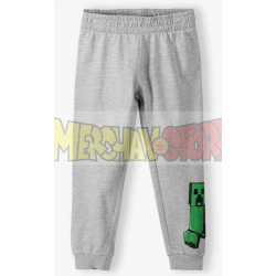 Pantalón de chándal niño Minecraft gris 6 años 116cm