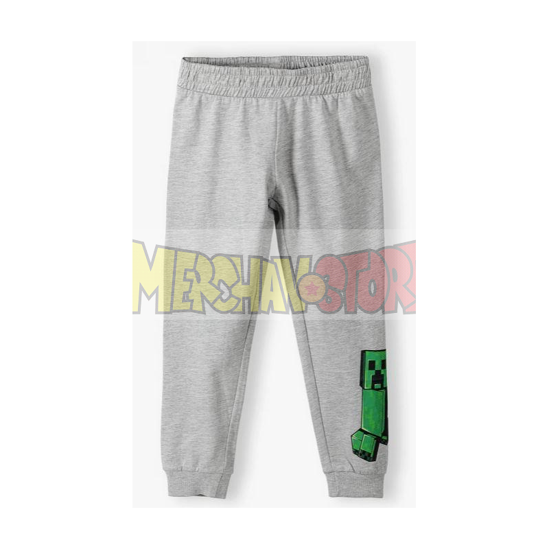 Pantalón chándal niño Minecraft gris 8 años 128cm