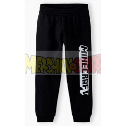 Pantalón de chándal niño Minecraft negro 6 años 116cm