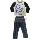 Pijama manga larga niño PlayStation gris - negro 6 años 116cm